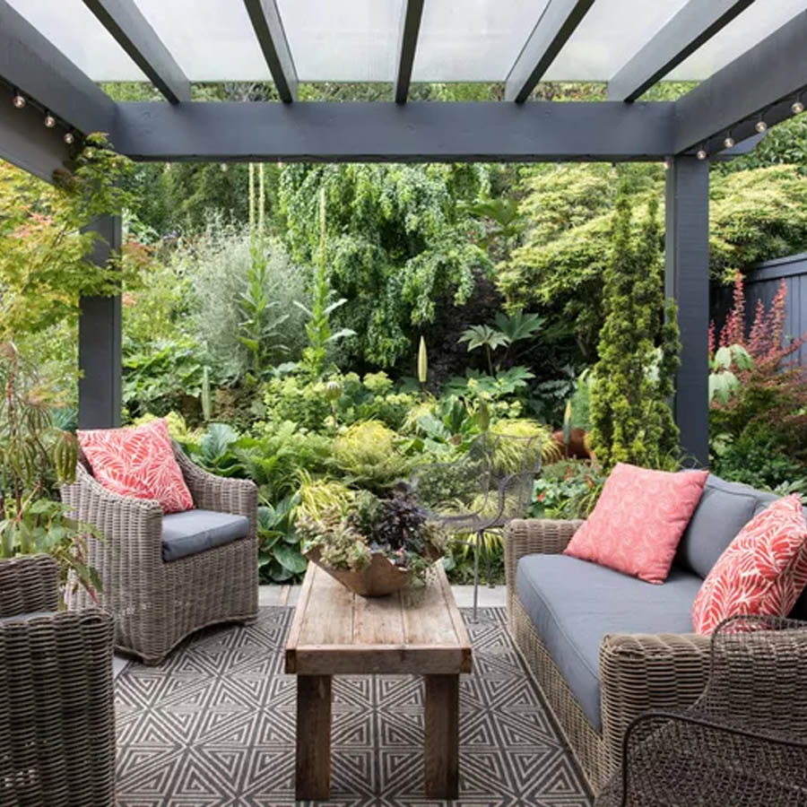 Covered Patio Oasis